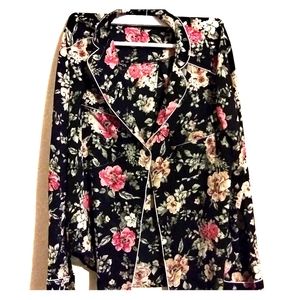 Floral button down blouse